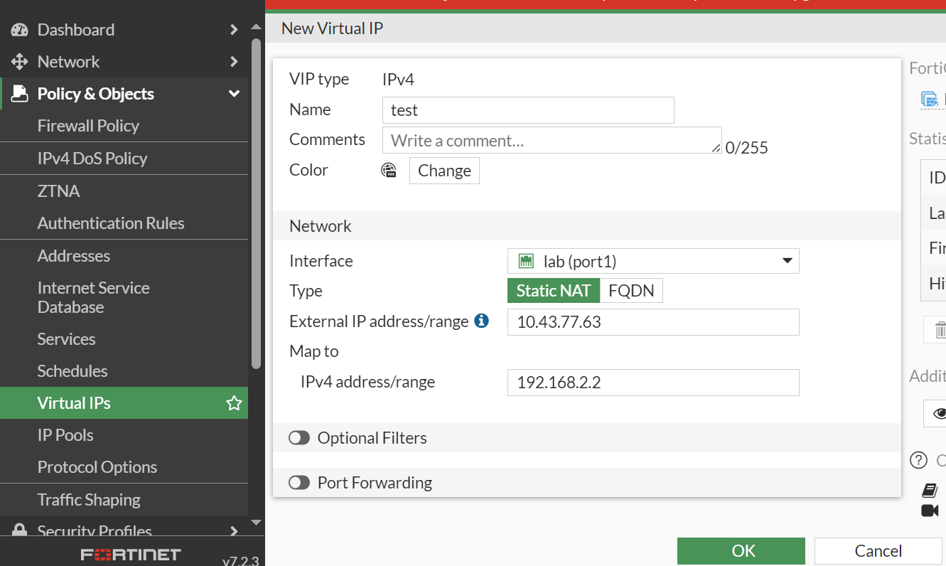 5. Configure Virtual IP (Optional) FortiNACF 7.2.0